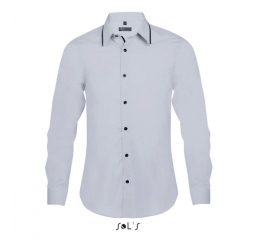 Ανδρικό πουκάμισο μακρυμάνικο νο BAXTER MEN 00567. 2 πλακοραφέs μπροστά στο στήθος