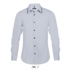 Ανδρικό πουκάμισο μακρυμάνικο νο BAXTER MEN 00567. 2 πλακοραφέs μπροστά στο στήθος